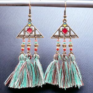 Tassel Bohemian Statement Earrings